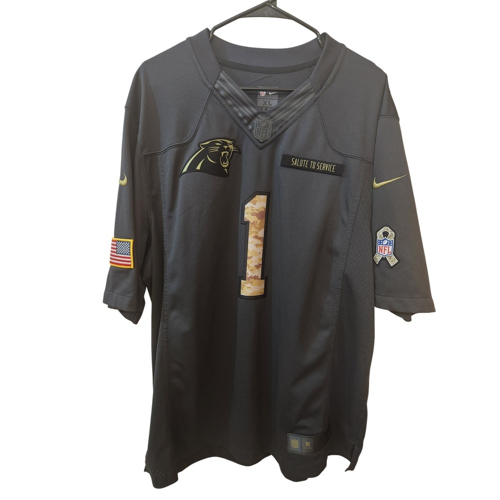 Nike Cam Newton Carolina Panthers Salute to Service NFL Jersey XL